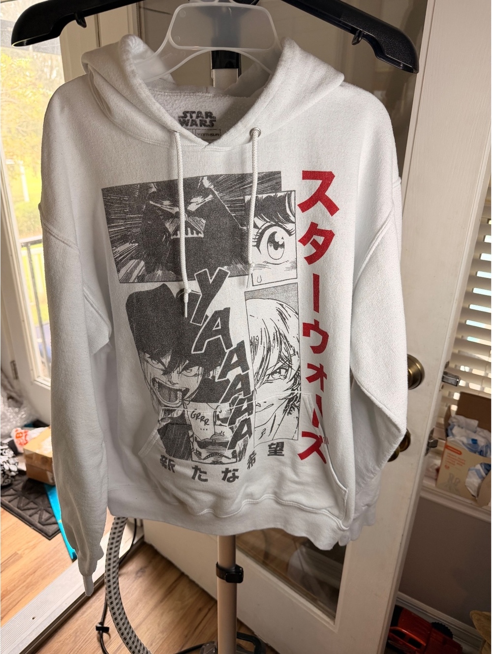 Star Wars white graphic hoodie